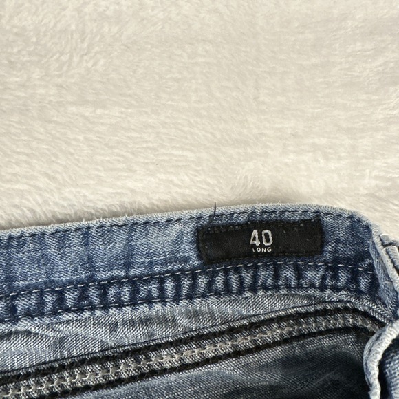 Affliction Grant RN# 127458 Size 40x33.5" Long Men's Jeans Heavy Distressed - Picture 10 of 14